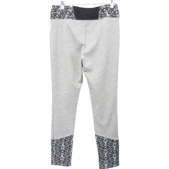 Anthropologie Pure + Good Gray‎ Jacquard-Trimmed Leggings Small Workout Gym - Picture 3 of 6